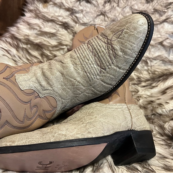 Dan Post Men's Western Boots - Tan and Cream - Picture 4 of 16